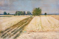 WIKI_20260123_Stanisław_Masłowski_(1853-1926)_Buckwheat_Field_Landscape_Gryka_watercolour,_1920.jpg