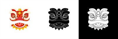 shutterstock_2702169477_Chinese Lion Dance Head mask_Ķīniešu dejojošās lauvas glavas maska.jpg