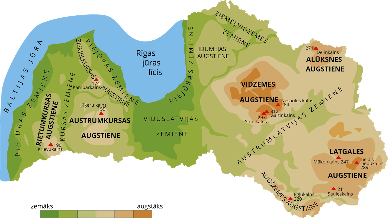 Kādas Zemes Virsmas Formas Ir Latvijā? — Teorija. Dabaszinības ...