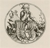 WIKI_20251023_Martin_Schongauer_-_Wappenschild_mit_Flug,_von_einem_Bauern_gehalten_(L_101).jpg