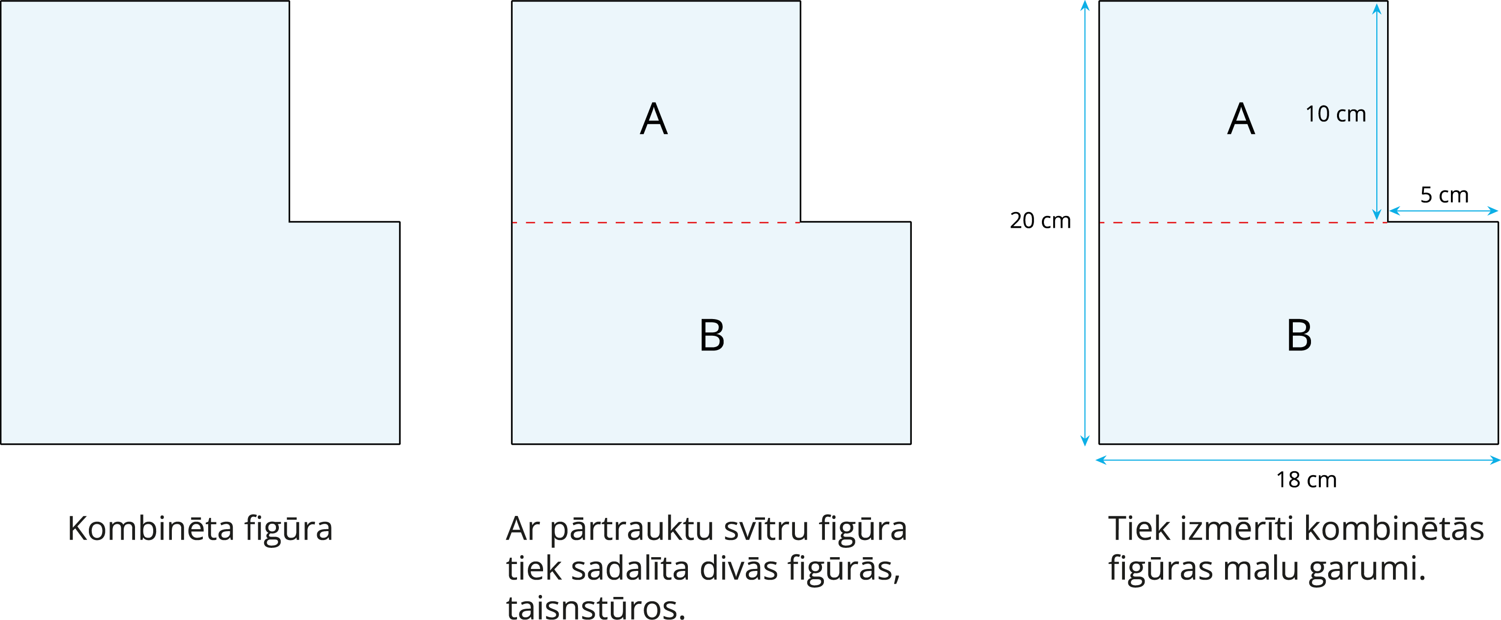 Kombinētas Figūras Un Vienlielas Figūras — Teorija. Matemātika ...
