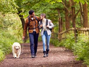 Shutterstock_2006326124_couple walking with dog_pāris pastaigājas ar suni.jpg